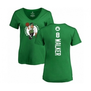 Basketball Women's Boston Celtics #8 Kemba Walker Kelly Green Backer T-Shirt