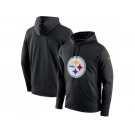 Men Pittsburgh Steelers Nike Black Circuit Logo Essential Performance Hoodie