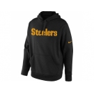 Men's Pittsburgh Steelers Nike Black KO Wordmark Performance Hoodie