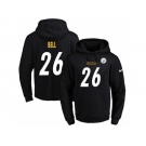 Nike Pittsburgh Steelers #26 Le'Veon Bell Black Name & Number Pullover NFL Hoodie