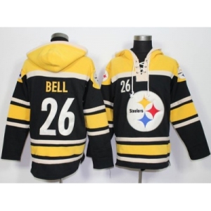 Nike Pittsburgh Steelers #26 Le'Veon Bell Black Player Pullover Hoodie