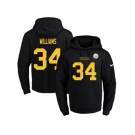 Nike Pittsburgh Steelers #34 DeAngelo Williams Black(Gold No.) Name & Number Pullover NFL Hoodie