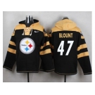 Nike Pittsburgh Steelers #47 Mel Blount Black Player Pullover NFL Hoodie