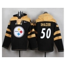 Nike Pittsburgh Steelers #50 Ryan Shazier Black Player Pullover NFL Hoodie