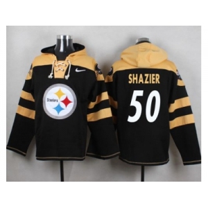 Nike Pittsburgh Steelers #50 Ryan Shazier Black Player Pullover NFL Hoodie