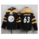 Nike Pittsburgh Steelers #63 Dermontti Dawson Black Player Pullover NFL Hoodie