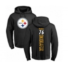 Nike Pittsburgh Steelers #76 Chukwuma Okorafor Black Backer Pullover Hoodie