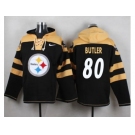 Nike Pittsburgh Steelers #80 Jack Butler Black Player Pullover NFL Hoodie