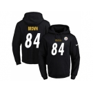 Nike Pittsburgh Steelers #84 Antonio Brown Black Name & Number Pullover NFL Hoodie