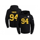 Nike Pittsburgh Steelers #94 Lawrence Timmons Black(Gold No.) Name & Number Pullover NFL Hoodie
