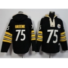 Pittsburgh Steelers #75 Joe Greene Black Player Winning Method Pullover NFL Hoodie