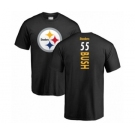 Pittsburgh Steelers #55 Devin Bush Black Backer T-Shirt