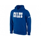 Indianapolis Colts Nike Royal Blue KO Wordmark Essential Hoodie