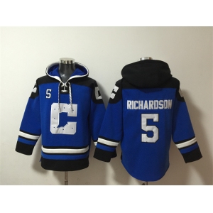 Men's Indianapolis Colts #5 Anthony Richardson Blue Ageless Must-Have Lace-Up Pullover Hoodie