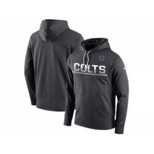 Men's Indianapolis Colts Nike Sideline Circuit Anthracite Pullover Hoodie