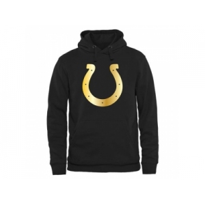 Men's Indianapolis Colts Pro Line Black Gold Collection Pullover Hoodie