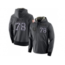 NFL Men's Nike Indianapolis Colts #78 Ryan Kelly Stitched Black Anthracite Salute to Service Player Performance Hoodie