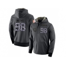 NFL Men's Nike Indianapolis Colts #98 Robert Mathis Stitched Black Anthracite Salute to Service Player Performance Hoodie