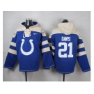 Nike Indianapolis Colts #21 Vontae Davis Royal Blue Player Pullover NFL Hoodie