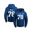 Nike Indianapolis Colts #78 Ryan Kelly Royal Blue Name & Number Pullover NFL Hoodie
