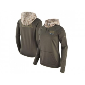 Women Indianapolis Colts Nike Olive Salute to Service Performance Pullover Hoodie