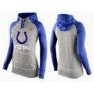 Women Nike Indianapolis Colts Performance Hoodie Grey & Blue_1