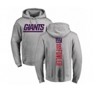 Football New York Giants #18 Bennie Fowler Ash Backer Pullover Hoodie