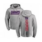 Football New York Giants #21 Jabrill Peppers Ash Backer Pullover Hoodie