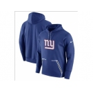 Men New York Giants Nike Royal Champ Drive Vapor Speed Performance Pullover Hoodie