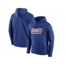 Men New York Giants Nike Royal Circuit Wordmark Essential Performance Pullover Hoodie