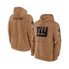 Men's New York Giants 2023 Brown Salute to Service Pullover Hoodie