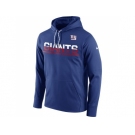 Men's New York Giants Nike Royal Sideline Circuit Pullover Performance Hoodie