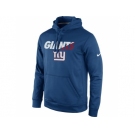 New York Giants Nike Royal Kick Off Staff Performance Pullover Hoodie