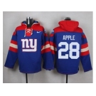 Nike New York Giants #28 Eli Apple Royal Blue Player Pullover NFL Hoodie