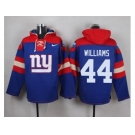 Nike New York Giants #44 Andre Williams Royal Blue Player Pullover NFL Hoodie