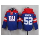 Nike New York Giants #52 Jon Beason Royal Blue Player Pullover NFL Hoodie