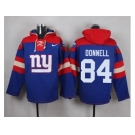 Nike New York Giants #84 Larry Donnell Royal Blue Player Pullover NFL Hoodie