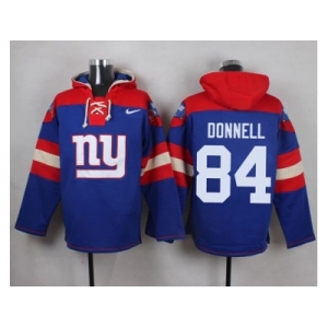 Nike New York Giants #84 Larry Donnell Royal Blue Player Pullover NFL Hoodie