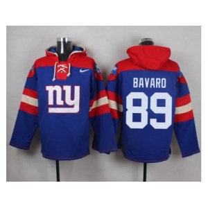 Nike New York Giants #89 Mark Bavaro Royal Blue Player Pullover NFL Hoodie