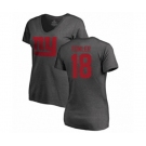 Football Women's New York Giants #18 Bennie Fowler Ash One Color T-Shirt