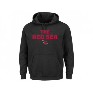 Arizona Cardinals Majestic Black Hot Phrase Pullover Hoodie