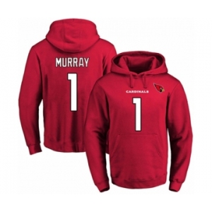 Football Men's Arizona Cardinals #1 Kyler Murray Red Name & Number Pullover Hoodie