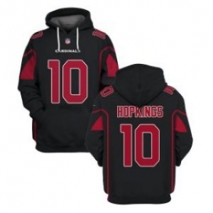 Men's Arizona Cardinals #10 DeAndre Hopkins Black 2021 Pullover Hoodie