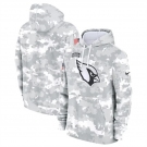 Men's Arizona Cardinals 2024 Arctic Camo Salute To Service Club Fleece Pullover Stitched Hoodie