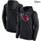 Men's Arizona Cardinals Nike Charcoal 2021 NFL Crucial Catch Therma Pullover Hoodie