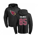 NFL Nike Arizona Cardinals #85 Gabe Holmes Black Name & Number Logo Pullover Hoodie