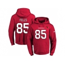 Nike Arizona Cardinals #85 Darren Fells Red Name & Number Pullover NFL Hoodie