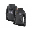 NFL Women's Nike Arizona Cardinals #40 Pat Tillman Stitched Black Anthracite Salute to Service Player Performance Hoodie