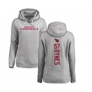 NFL Women's Nike Arizona Cardinals #57 Josh Bynes Ash Backer Pullover Hoodie