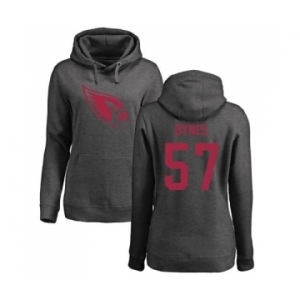 NFL Women's Nike Arizona Cardinals #57 Josh Bynes Ash One Color Pullover Hoodie